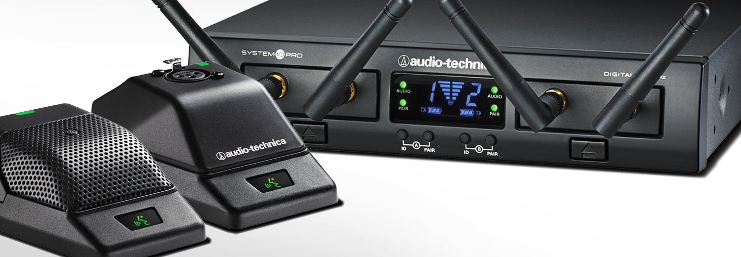 System 10 Pro Sistema de microfonía inalámbrica System 10 PRO de Audio-Technica ...